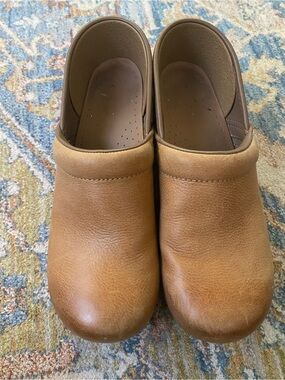 Dansko Tan Leather Clogs